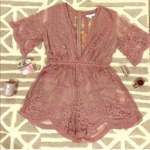 Mauve Honey Punch Romper